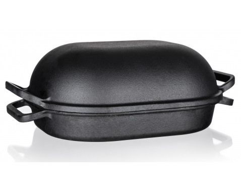 Pekáč s vekom Excellent 3 + 4 l, čierny liatinový%