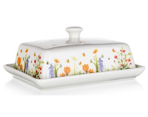 Nádobka na maslo Lúčne kvety, 17,5 cm%