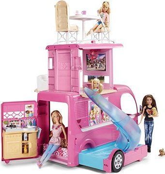 Barbie Karavan snov s obrovskou šmykľavkou