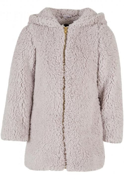 Urban Classics Girls Sherpa Jacket warmgrey - 122/128