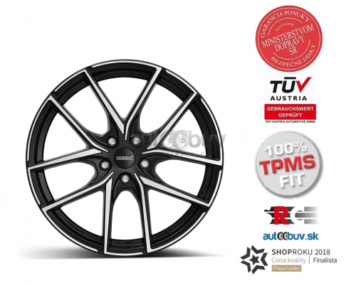 DEZENT TO dark 7.50x18 5x114.30 ET55