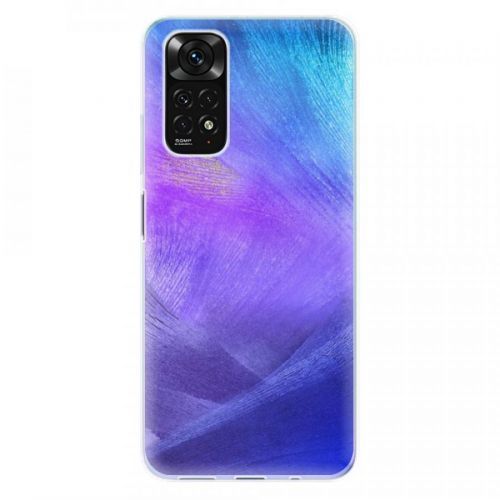 Odolné silikónové puzdro iSaprio - Purple Feathers - Xiaomi Redmi Note 11 / Note 11S