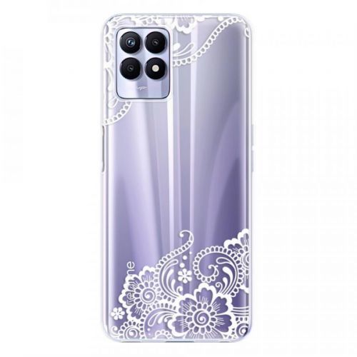 Odolné silikónové puzdro iSaprio - White Lace 02 - Realme 8i