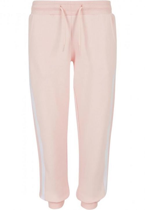 Urban Classics Girls Collage Contrast Sweatpants pink/white/pink - 110/116