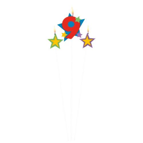 Amscan Sviečky na paličke - číslo 9