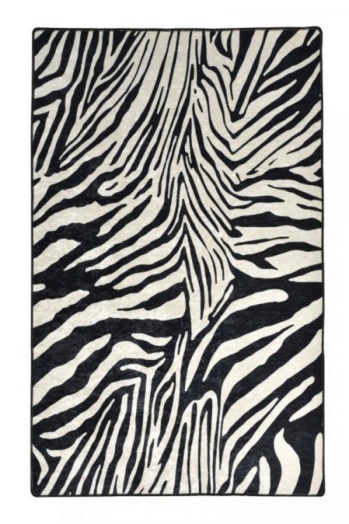 Koberec Zebra bílý/černý