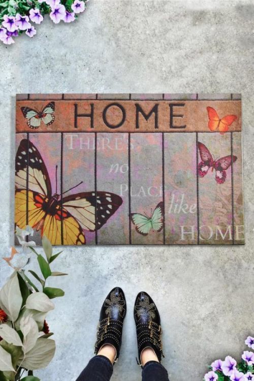 Rohožka Butterfly 45 x 70 cm hnědá