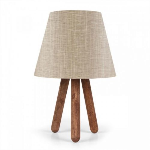 Stolní lampa Bechos 33 cm ořechová/hnědá