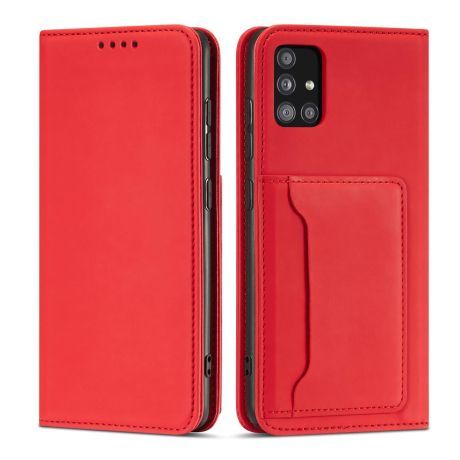 MG Magnet knižkové kožené puzdro na Samsung Galaxy A13 5G, červené