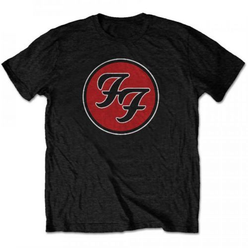 Foo Fighters tričko FF Logo Čierna 3XL
