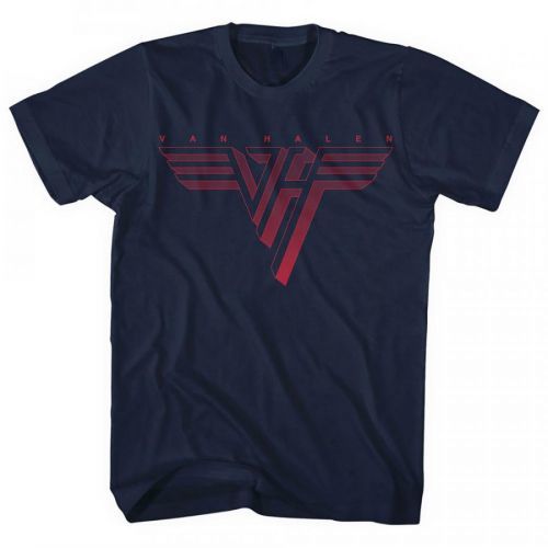Van Halen tričko Classic Red Logo Modrá 3XL