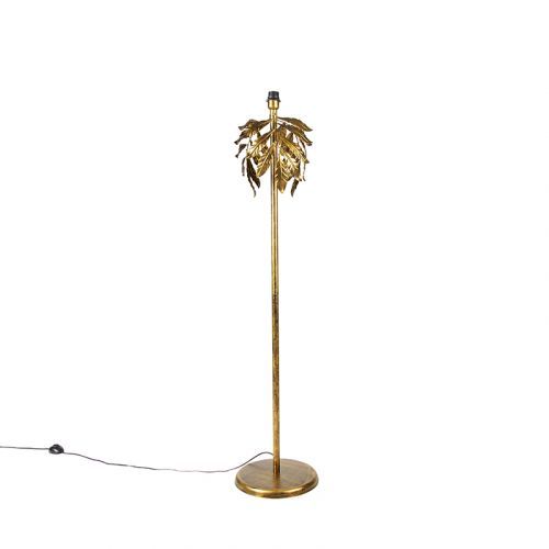 Vintage vloerlamp antiek goud 30 cm zonder kap - Linden