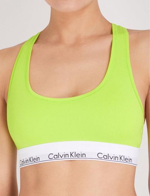 Športová podprsenka F3785E - ZIR - Neon žltá - Calvin Klein S neon žltá