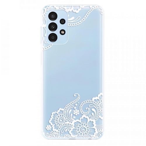 Odolné silikónové puzdro iSaprio - White Lace 02 - Samsung Galaxy A13