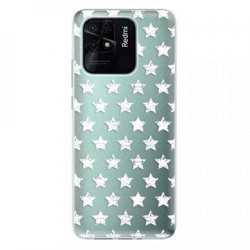 Odolné silikónové puzdro iSaprio - Stars Pattern - white - Xiaomi Redmi 10C
