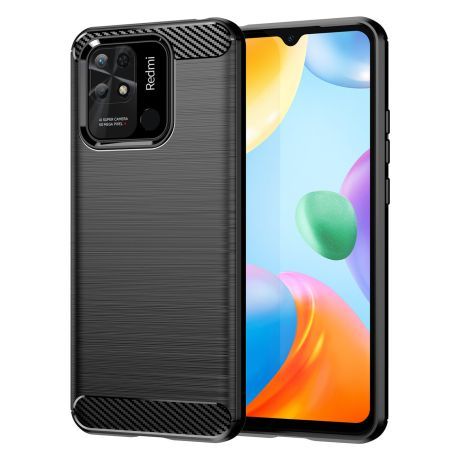 MG Carbon Case Flexible silikónový kryt na for Xiaomi Redmi 10C, čierny