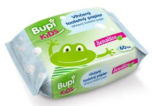 Bupi KIDS Vlhčený toaletný papier Sensitive 60 ks