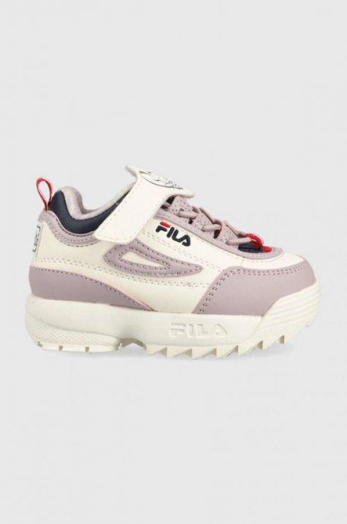 Detské tenisky Fila Disruptor fialová farba