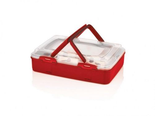 MAKRO - Dóza na koláče s ručkou rôzne farby