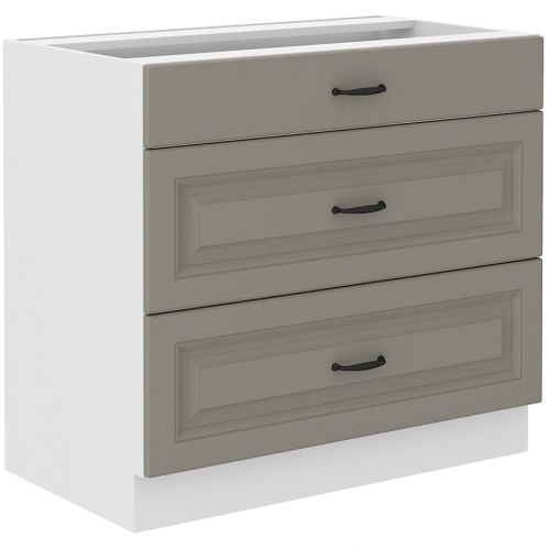 Kuchynská skrinka Stilo claygrey/biely 80d 3s bb