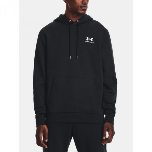 Under Armour Sweatshirt UA Essential Fleece Hoodie-BLK - Mens
