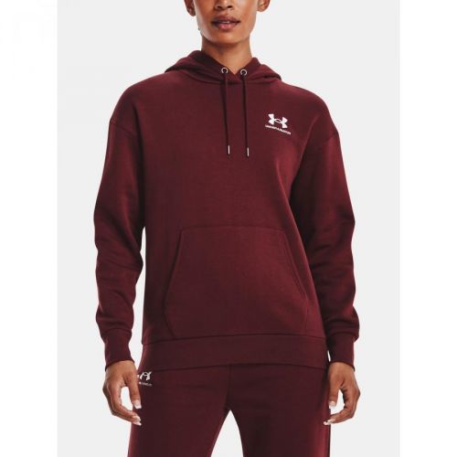 Under Armour Sweatshirt Essential Fleece Hoodie-RED - Women