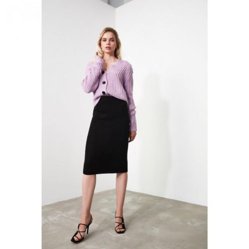 Trendyol Black Pencil Knitwear Skirt