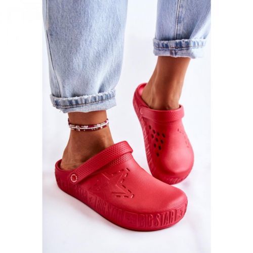 Women's Light Slippers Kroks Big Star II275004 Red