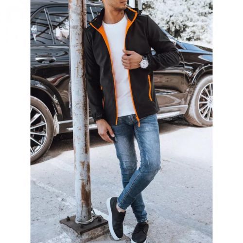 Men's black softshell jacket Dstreet TX4175