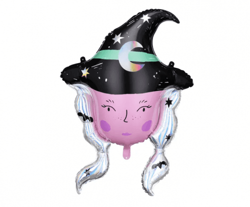 PartyDeco Fóliový balón - Halloween Čarodejnica 73,5 x 101 cm