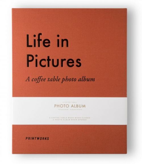 Fotoalbum LIFE IN PICTURES Printworks oranžová