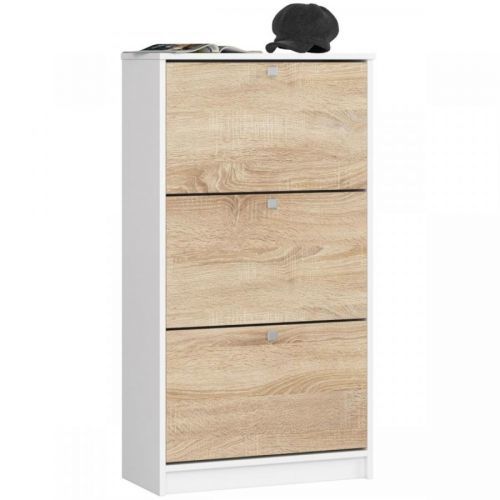 Botník Kara 60 cm dub sonoma/bílý