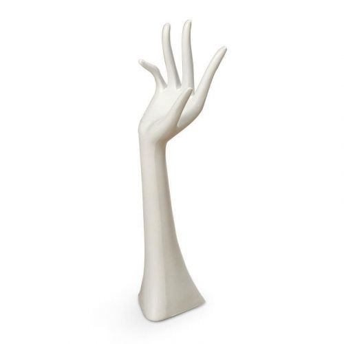 Stojan na šperky HAND bílý
