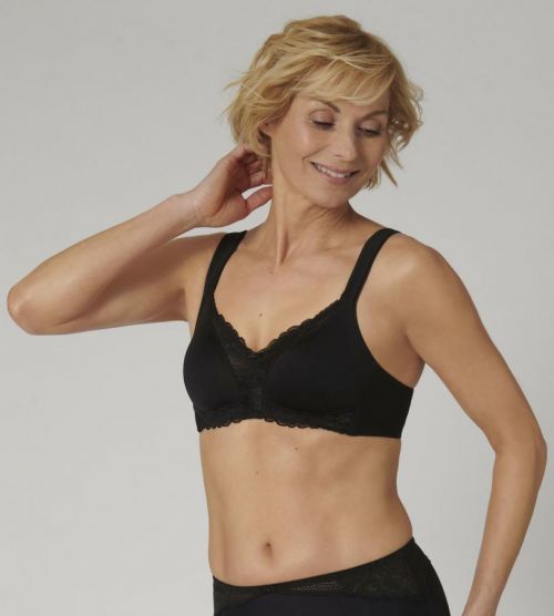 Podprsenka Modern Lace+Cotton N čierna - Triumph black 75B