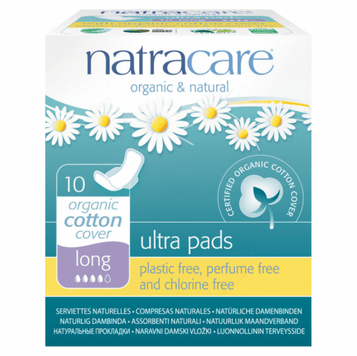 NATRACARE Menštruačné vložky Ultra LONG s krídielkami 10 ks