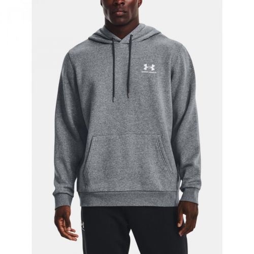 Under Armour Sweatshirt UA Essential Fleece Hoodie-GRY - Mens
