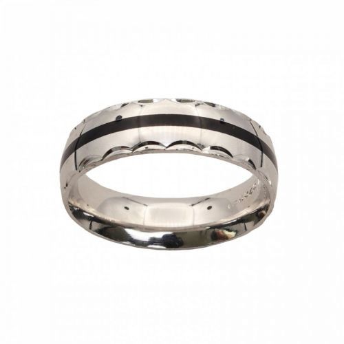 Strieborný prsteň 90096