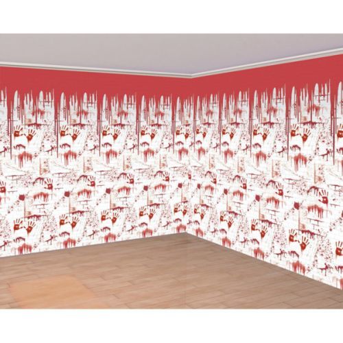 Amscan Nástenná dekorácia Halloween - Krvavé odtlačky 121 x 609 cm