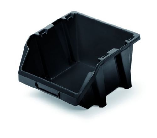 Plastový úložný box BINET SHORT černý