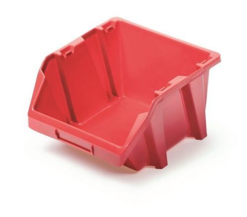 Plastový úložný box BINET SHORT červený