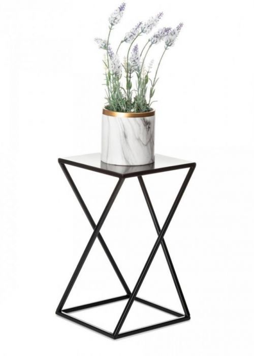 Stojan na květiny LOFT I černý 40 cm
