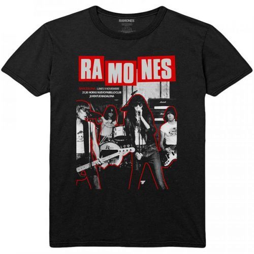 Ramones tričko Barcelona Čierna S