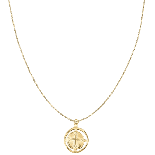 Náhrdelník Loop Cross Zlatá KP21275