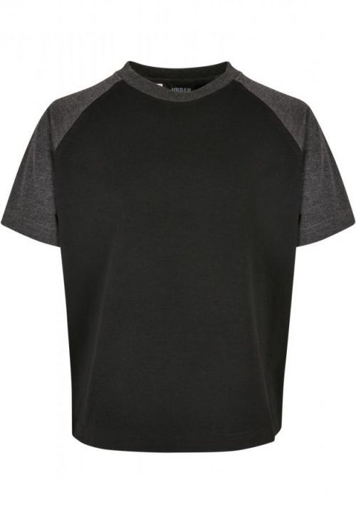 Urban Classics Boys Raglan Contrast Tee black/charcoal - 110/116