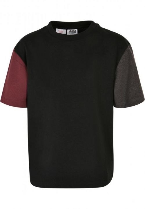 Urban Classics Boys Organic Oversized Colorblock Tee black - 110/116