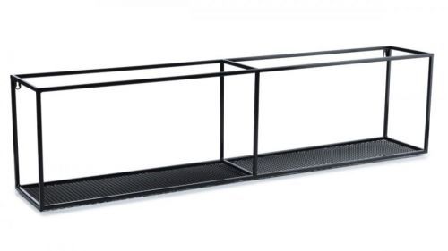 Závěsná police LOFT 120 cm černá