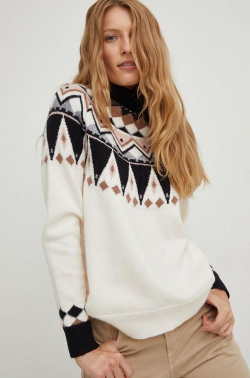 Sveter Answear Lab dámsky, čierna farba, teplý, s rolákom