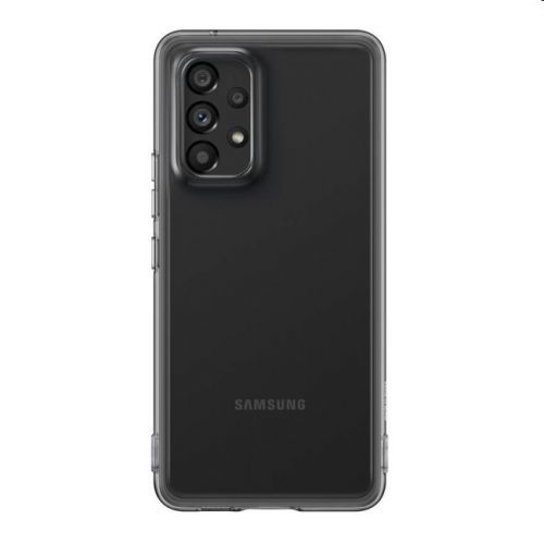 Puzdro Soft Clear Cover pre Samsung Galaxy A53 5G, black EF-QA536TBEGWW