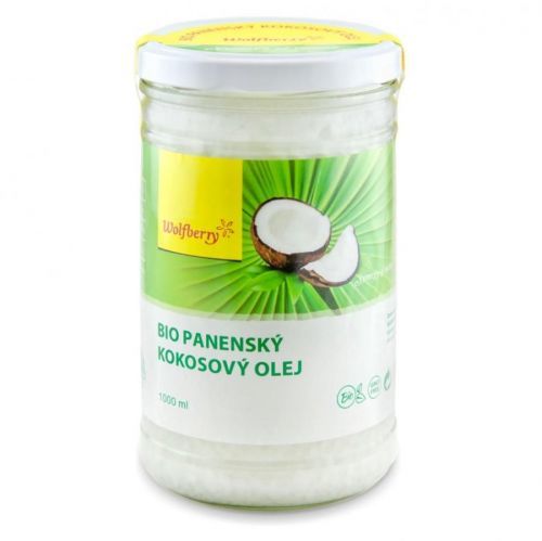 WOLFBERRY Panenský kokosový olej BIO 1000 ml, poškodený obal