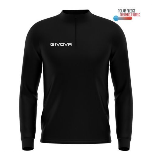 MAGLIA POLARFLEECE TECNICA (HALF ZIP) 500 NERO Tg. 2XL